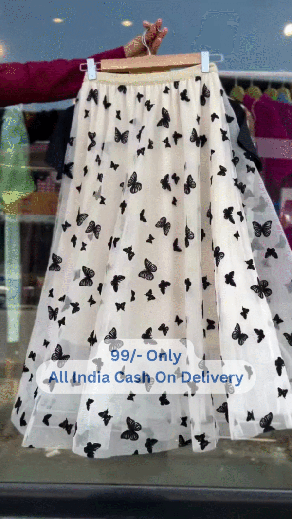 🖤 Stylish Girls' Party Dress - Butterfly Print - Image 3